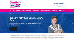 Desktop Screenshot of carolinescars.co.uk